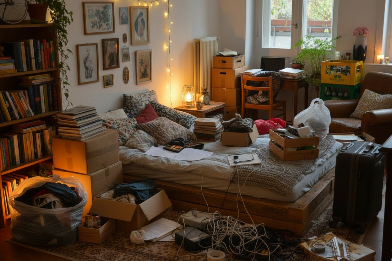 Vorher – Schlafzimmer nach besenreiner Übergabe